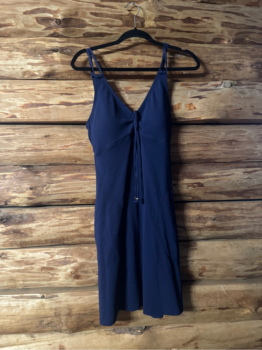 Tommy Bahama Navy Blue Slip Dress with Adjustable Tie Sz small